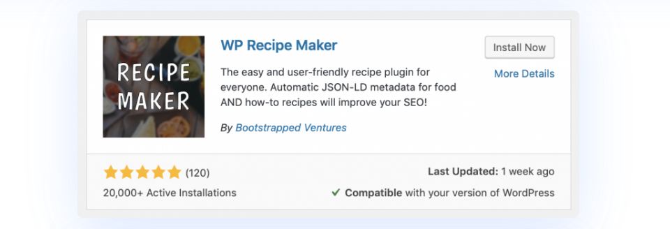 recipe maker plugin